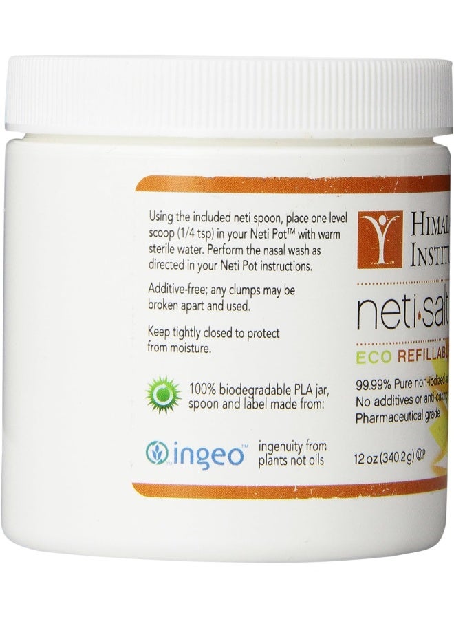 Himalayan Chandra Neti Salt - 12 oz Eco Refillable Jar - Image 3
